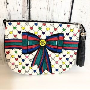 Brighton Love & Joy Pouch Crossbody  Hearts Valentines rainbow hearts